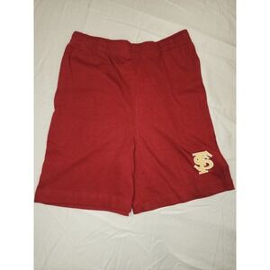 Red Oak FSU Seminoles Shorts Kids 6/7 Red Cotton Athletic